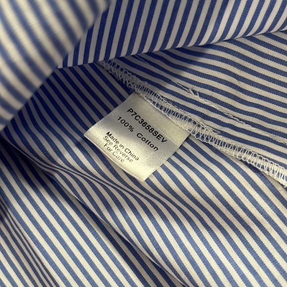 Parker Sammy Embroidered Cold Shoulder Stripe Blouse Size Small - Picture 9 of 11